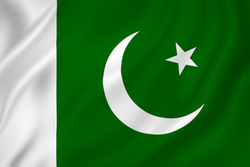 Pakistan flag - obrazy, fototapety, plakaty