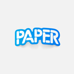 realistic design element: paper