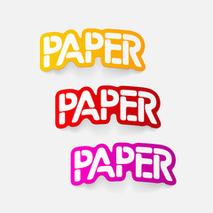 realistic design element: paper