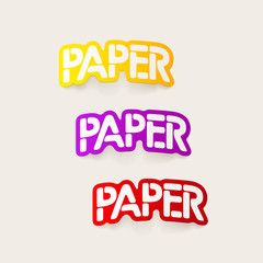 Obraz premium realistic design element: paper
