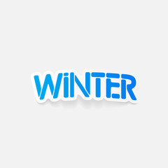 realistic design element: winter