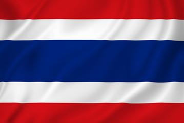Thailand flag - obrazy, fototapety, plakaty