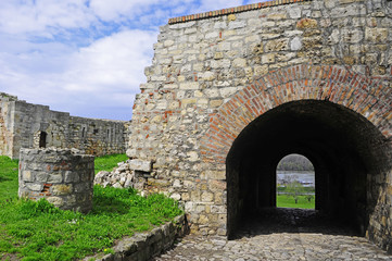 Detail from a medieval fortress of Kalemegdan