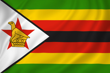 Zimbabwe flag - obrazy, fototapety, plakaty