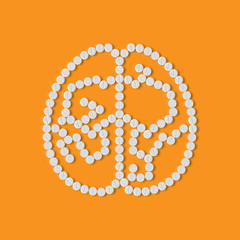 pills concept: brain