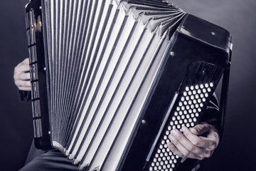 Playing the accordion