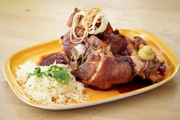 Crispy pork knuckle