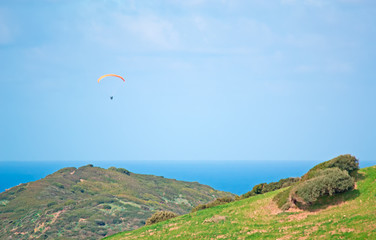 gliding on a clear day