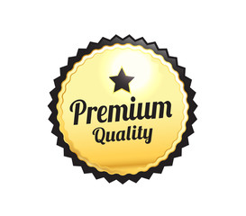 Golden Premium Quality Badge