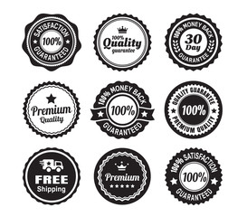 Vintage Quality Guarantee Badges