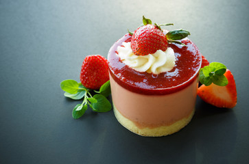 mousse à la fraise