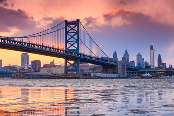 Fototapeta na wymiar Panorama panoramę Filadelfii