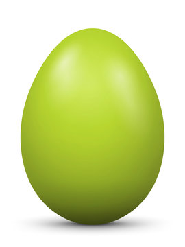 Osterei, Ei, Ostern, bemalt, grün, frisch, Easter Egg, green, 3D