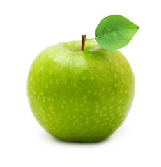 Green apple isolated