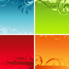 scroll floral backgrounds