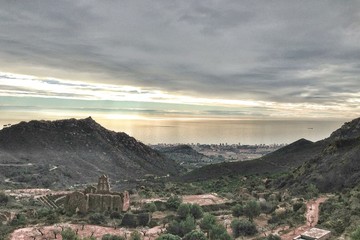 vistas desde el desierto de las palmas