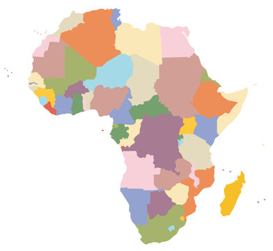 アフリカの地図
