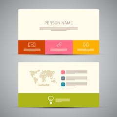 Paper Business Card Template