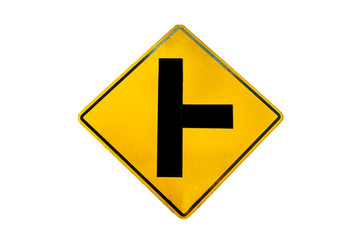 road sign on background,junction sign,intersection, crossroad.