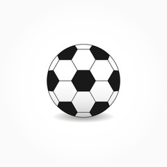 Fototapeta premium Form contour soccer ball poster