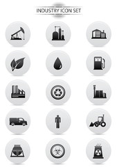 Industry icons,vector