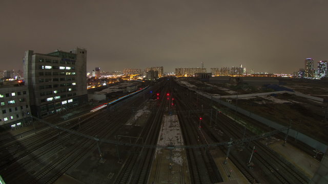 Seoul City Train Tracks