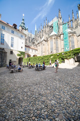 Obraz premium Third courtyard of Prague Castle