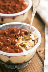 dessert tiramisu in cup