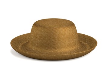 realistic 3d render of summer hat