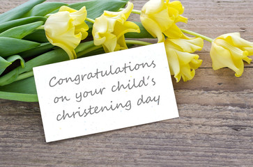 Fototapeta premium christening