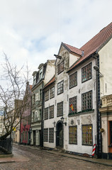 Obraz premium Street in the old town of Riga