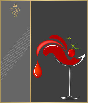 etichetta vino rosso