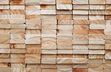 stack of square wood planks - 62217045