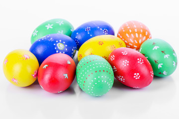 Fototapeta na wymiar colored Easter eggs