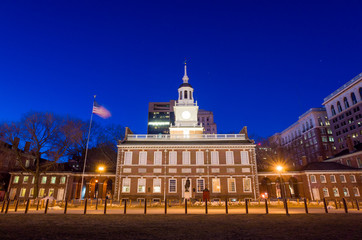 Fototapeta na wymiar Independence Hall National Historic Park Philadelphia