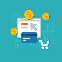 flat payment background