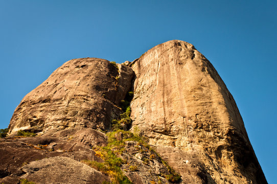 Beautiful Shape Rock Pedra da Gavea in Rio de Janeiro, Brazil