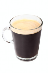 Glass with coffee