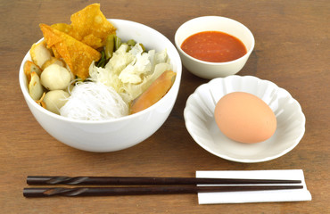 Suki meal set.Asian food style.