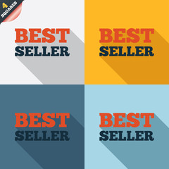 Best seller sign icon. Best seller award symbol
