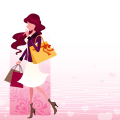 modern beautiful lady template