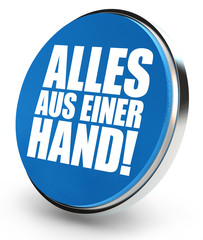 Alles aus einer Hand! Button, Icon