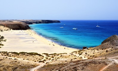 Beach on Lanzarote.