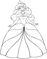 African Princess Coloring Page