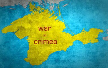 The map of Crimea with the Russian expansion