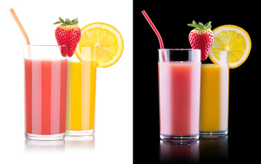 Strawberry and orange smoothie