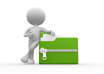 Folder icon with zip © Orlando Florin Rosu