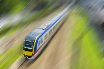 Plakat high speed train