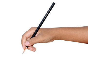 Hand sign writing, write here, fill in the blank, fill form.