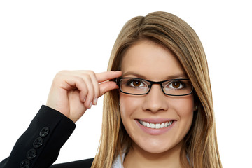 Geschäftsfrau mit Brille 3